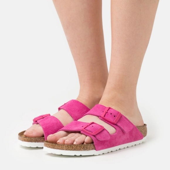 Birkenstock Arizona Soft Footbed in Fuchsia Tulip - Picture 5 of 6